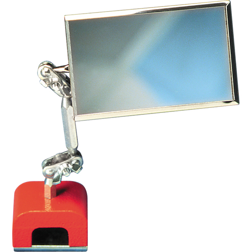 Inspection Mirror, Rectangular, 3-1/2" L x 2" W, Telescopic Equipex