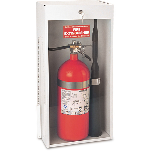 Surface-Mounted Fire Extinguisher Cabinets, 10.5625" W x 24.3125" H x 6.5625" D Equipex