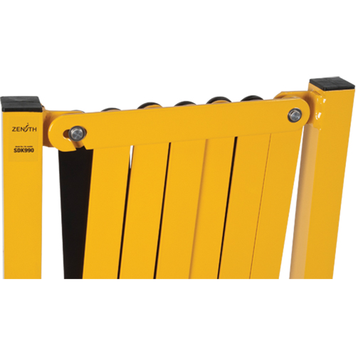 Expandable Barrier, 37" H x 11' L, Black/Yellow Equipex