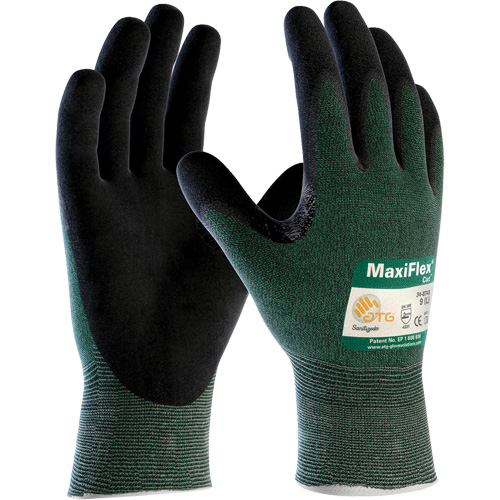 Gants en tricot sans coutures MaxiFlex Cut ATG, Taille T-petit, Calibre 15, Rev&ecirc;tement Mousse de nitrile, Enveloppe en Poly&eacute;thyl&egrave;ne, ANSI/ISEA 105 niveau 2/EN 388 niveau 3 Equipex