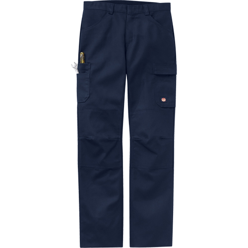 Pantalons performance pour atelier, Toile/Coton/Polyester, Bleu marine, Taille 30, Entrejambe 37 Equipex