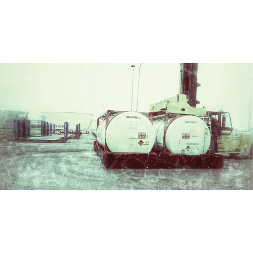 Double ISO Tank Berm, 7180 US gal. Capacity, 24' W x 20' L x 24" H, L-Bracket Equipex