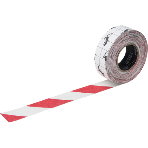 Ruban antid&eacute;rapant de premi&egrave;re qualit&eacute;, 2" x 60', Rouge & blanc Equipex