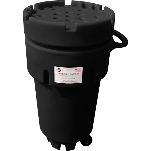 Wheeled Poly-Spillpaks, 50 US gal., Mobile Equipex