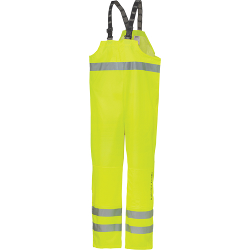 Pantalon &agrave; bavette imperm&eacute;able Narvik, Polyester, Petit, Jaune lime haute visibilit&eacute; Equipex