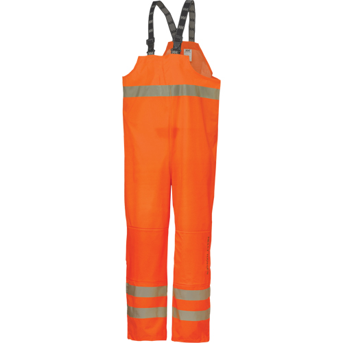 Pantalon &agrave; bavette imperm&eacute;able Narvik, Polyester, Petit, Orange haute visibilit&eacute; Equipex