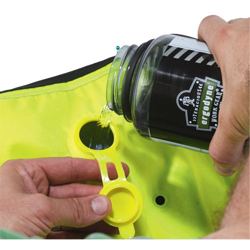 Vestes refroidissantes &agrave; &eacute;vaporation s&egrave;che Chill-Its 6685, T-Grand, Jaune lime haute visibilit&eacute; Equipex