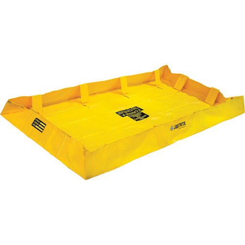Berme de confinement Lite QuickBerm , Capacit&eacute; 159 gal., 4' la x 8' lo x 8" h, Support &agrave; encliqueter Equipex