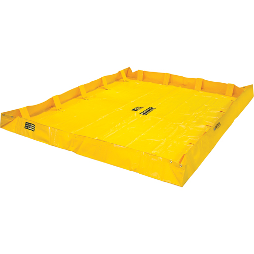 QuickBerm&reg; Lite Containment Berm, 398 US gal. Capacity, 8' W x 10' L x 8" H, Snap-Up Bracket Equipex