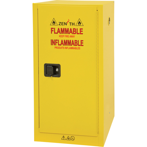 Armoire pour produits inflammables, 16 gal., 1 Porte(s), 23" La x 44" h x 18" p Equipex