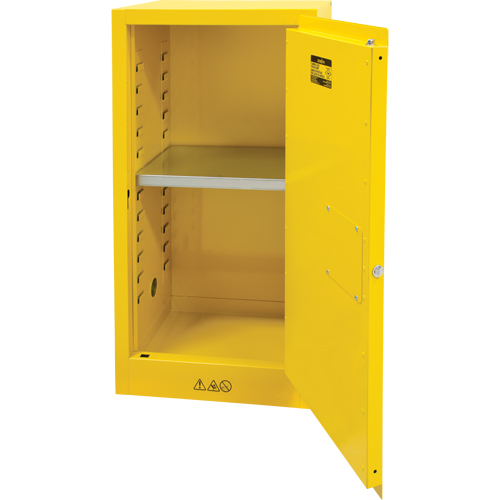 Armoire pour produits inflammables, 16 gal., 1 Porte(s), 23" La x 44" h x 18" p Equipex
