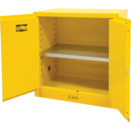 Armoire pour produits inflammables, 22 gal., 2 Porte(s), 35" La x 35" h x 22" p Equipex