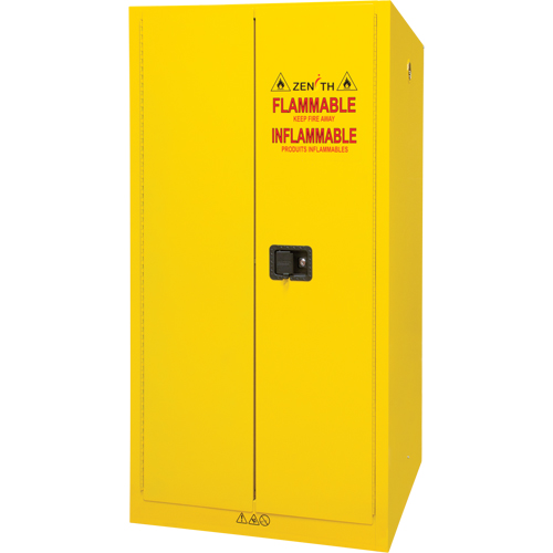 Armoire pour produits inflammables, 60 gal., 2 Porte(s), 34" La x 65" h x 34" p Equipex
