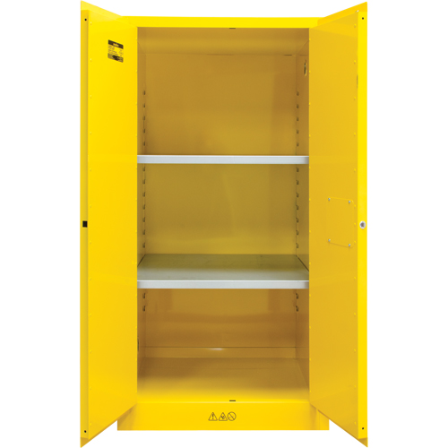 Armoire pour produits inflammables, 60 gal., 2 Porte(s), 34" La x 65" h x 34" p Equipex