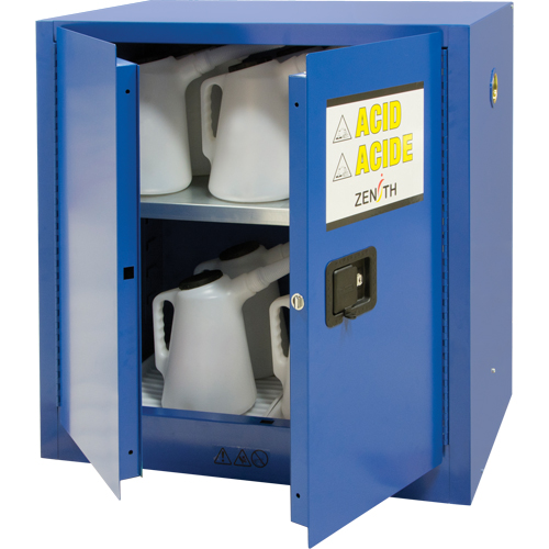 Corrosive Liquids Cabinet, 22 gal., 35" x 35" x 22" Equipex