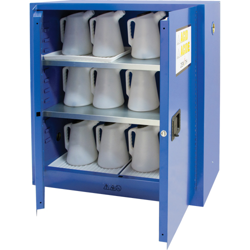 Corrosive Liquids Cabinet, 30 gal., 43" x 44" x 18" Equipex