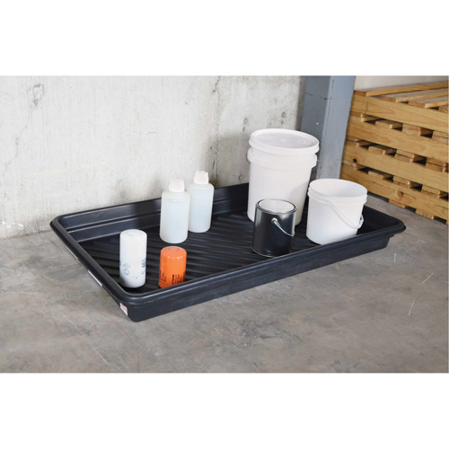 Ultra-Utility Trays&reg;, 12" L x 48" W x 4.75" H, 12 gal. Spill Capacity Equipex