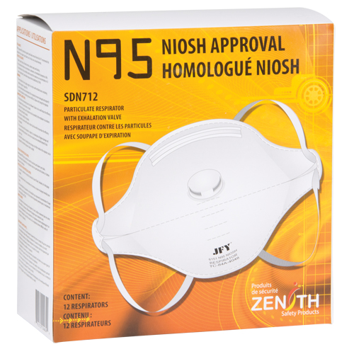 Respirateur contre les particules, N95, Certifi&eacute; NIOSH, Moyen/grand Equipex