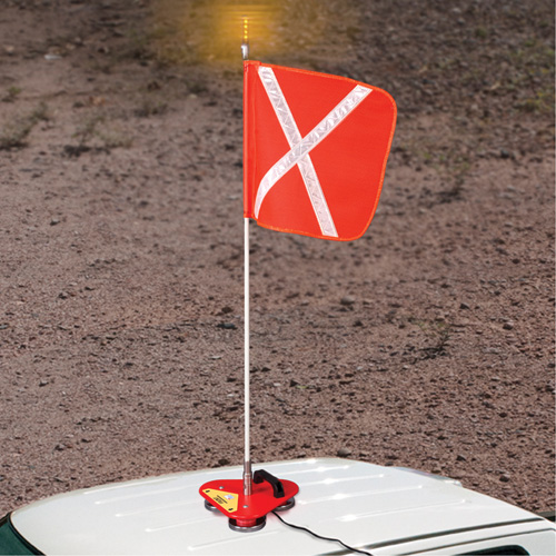 Safety Whip&reg; Flagstaff Mounting Base, Magnet Mount Equipex
