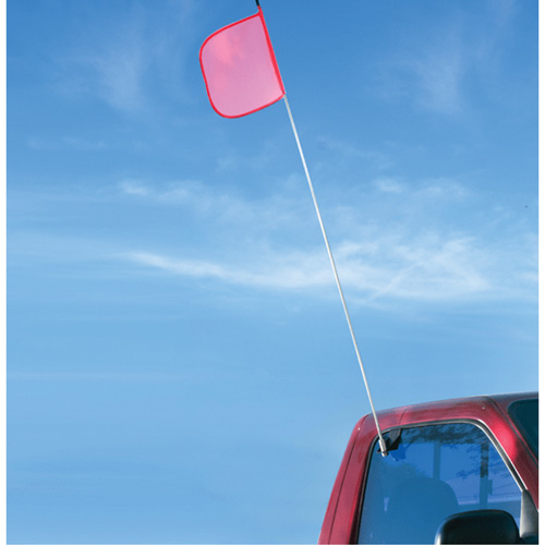 Safety Whip&reg; Light-Duty Whips, Window Mount, 5' High, Orange Equipex