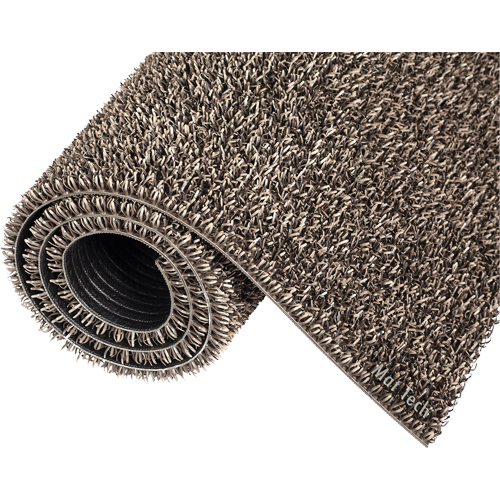 Tapis Astro-Plus, Poly&eacute;thyl&egrave;ne, Grattoir Type, Motif Textur&eacute;, 3-3/10' x 4', Brun Equipex