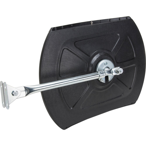 Roundtangular Convex Mirror with Telescopic Arm, 12" H x 18" W, Indoor/Outdoor Equipex