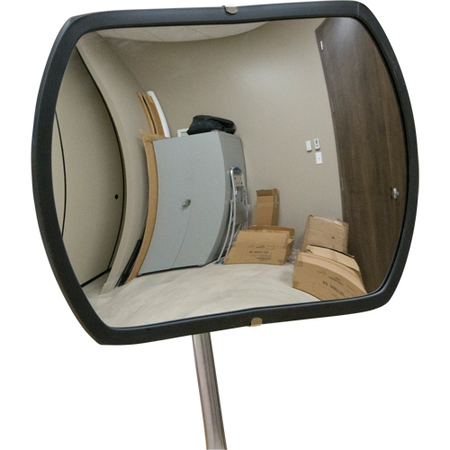 Miroir convexe rectangulaire/rond avec bras t&eacute;lescopique, 12" h x 18" la, Int&eacute;rieur/Ext&eacute;rieur Equipex