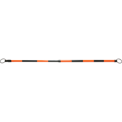 Barre pour c&ocirc;ne de circulation r&eacute;tractable, Longueur d&eacute;ploy&eacute;e de 7' 5'', Noir/Orange Equipex