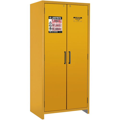Armoire d'entreposage 90 minutes s&eacute;curitaire et conforme &agrave; la norme EN, 30 gal., 2 Porte(s), 35,16" La x 76,89" h x 24,21" p Equipex