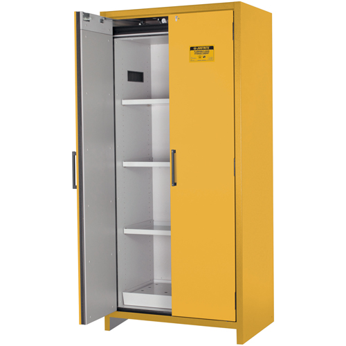 Armoire d'entreposage 90 minutes s&eacute;curitaire et conforme &agrave; la norme EN, 30 gal., 2 Porte(s), 35,16" La x 76,89" h x 24,21" p Equipex
