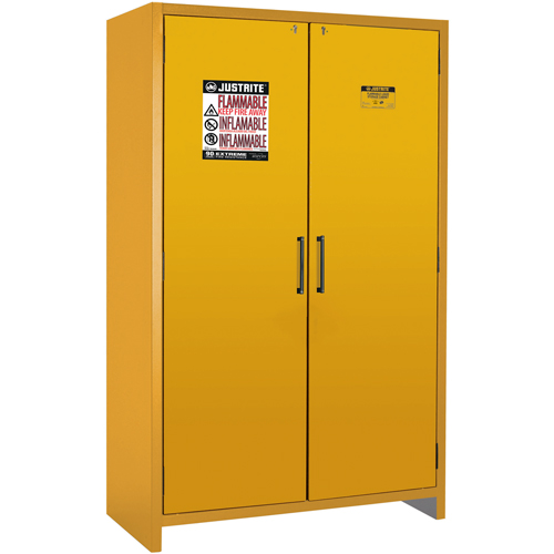 Armoire d'entreposage 90 minutes s&eacute;curitaire et conforme &agrave; la norme EN, 45 gal., 2 Porte(s), 46,97" La x 76,89" h x 24,21" p Equipex