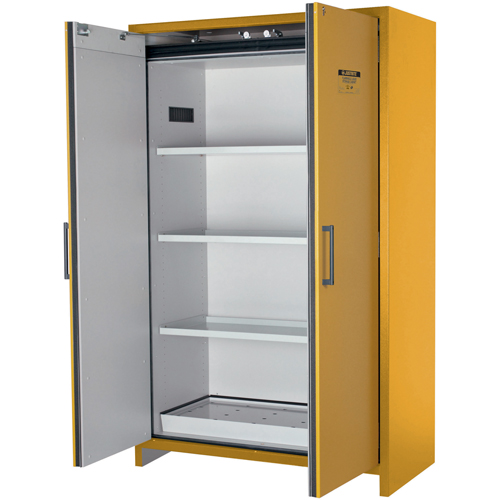 Armoire d'entreposage 90 minutes s&eacute;curitaire et conforme &agrave; la norme EN, 45 gal., 2 Porte(s), 46,97" La x 76,89" h x 24,21" p Equipex