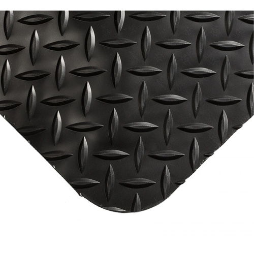 Tapis Smart No 497, Losange, 4' x 10' x 1", Noir, PVC/Ur&eacute;thane Equipex