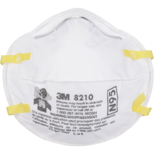 Respirateurs contre les particules 8210, N95, Certifi&eacute; NIOSH Equipex