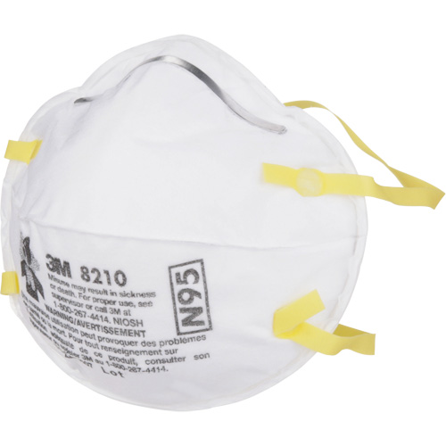 Respirateurs contre les particules 8210, N95, Certifi&eacute; NIOSH Equipex