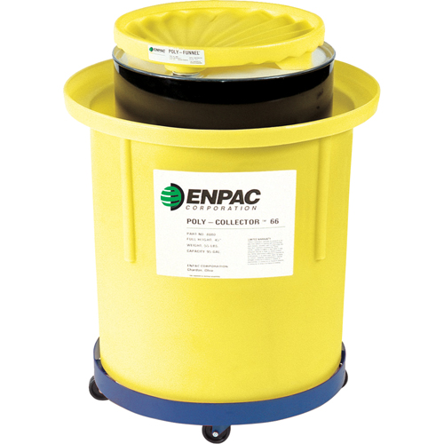 Poly-Collector 110 with Steel Drum, 31.75" dia. x 49" H, 103 US gal. Spill Cap. Equipex