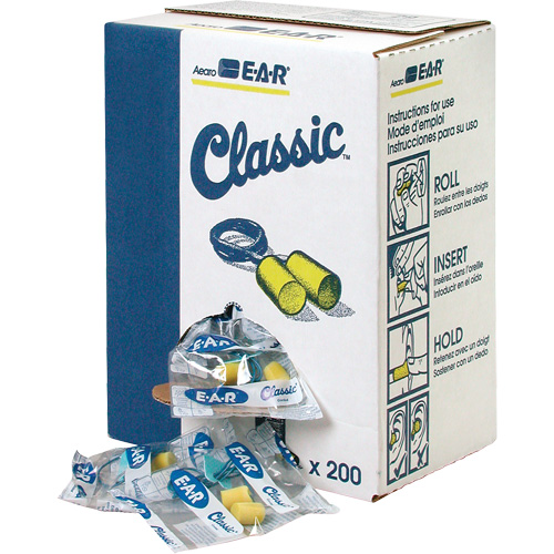 E-A-R Classic Earplugs, Bulk - Polybag, Corded Equipex