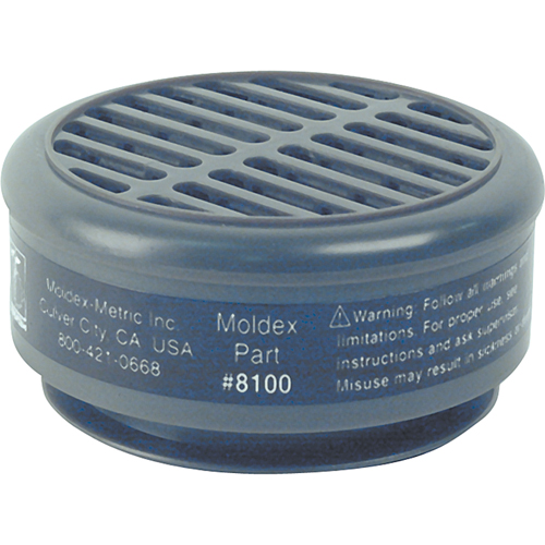 Cartouches de rechange de la s&eacute;rie 8000, Cartouche gaz/vapeur, Vapeur organique Equipex