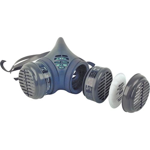 8000 Series Assembled Respirator, Elastomer/Thermoplastic, Medium Equipex
