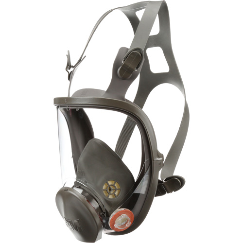 Respirateur r&eacute;utilisable &agrave; masque complet s&eacute;rie 6000, &eacute;lastom&egrave;re/Silicone/Thermoplastique, Moyen Equipex