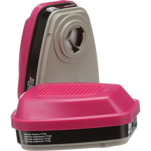 Cartouches pour respirateur s&eacute;rie 6000, Cartouche gaz/vapeur, Vapeurs organiques/P100 Equipex