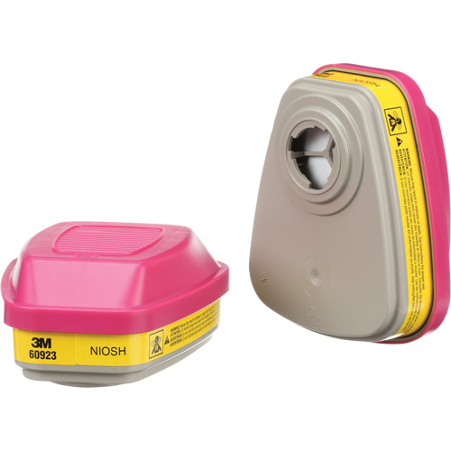 Cartouches pour respirateur s&eacute;rie 6000, Cartouche gaz/vapeur, Vapeurs organiques/Gaz acides/P100 Equipex