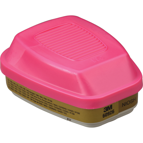 6000 Series Respirator Cartridges, Gas/Vapour Cartridge, Multi-Gas/Vapour/P100 Equipex