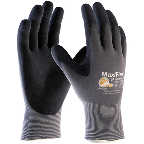 Gants MaxiFlex Ultimate ATG, 6/T-petit, R&ecirc;vetement Mousse de nitrile, Calibre 15, Enveloppe en Nylon Equipex
