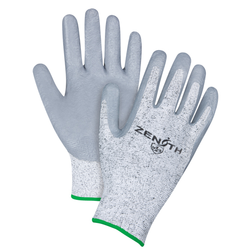 Gants &eacute;lastiques sans coutures r&eacute;sistants &agrave; la coupe, Taille Moyen/8, Calibre 13, Rev&ecirc;tement Nitrile, Enveloppe en PEHP, ANSI/ISEA 105 niveau 2/EN 388 niveau 3 Equipex