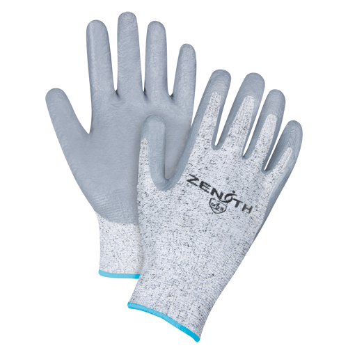 Gants &eacute;lastiques sans coutures r&eacute;sistants &agrave; la coupe, Taille T-Grand/10, Calibre 13, Rev&ecirc;tement Nitrile, Enveloppe en PEHP, ANSI/ISEA 105 niveau 2/EN 388 niveau 3 Equipex