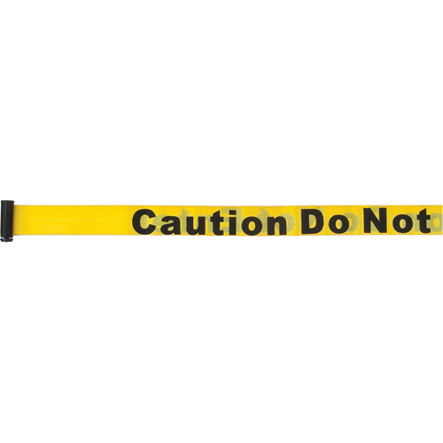 Tape Cassettes for Build-Your-Own Crowd Control Barriers, Caution Do Not Enter, 7', Yellow Tape Equipex