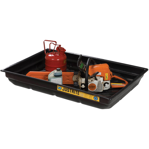 Plateau pour les d&eacute;versements EcoPolyBlend , 47,5" lo x 23" la x 5,5" h, Cap. de d&eacute;versement 20 gal. Equipex