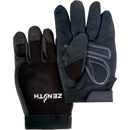 ZM300 Mechanic's Gloves, Grain Cowhide Palm, Size X-Large Equipex