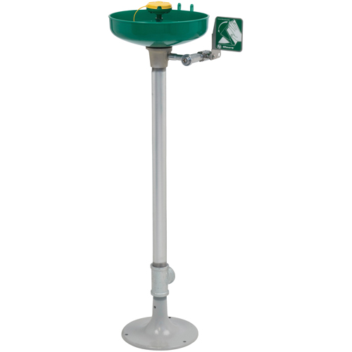 Axion&reg; Eye/Face Wash Station, Pedestal Installation, Plastic Bowl Equipex